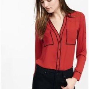 EXPRESS slim fit Portofino shirt  ( XXS )